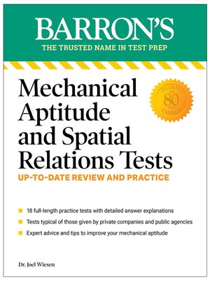 cover image of Mechanical Aptitude and Spatial Relations Tests